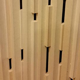 MDF特殊格子組み引き戸