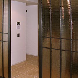 オークリビング格子引き戸